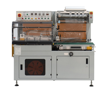 Η ταινία PVC POF συρρικνώνεται Sealer περικαλυμμάτων την τυλίγοντας μηχανή σηράγγων Λ μπουκαλιών μηχανών