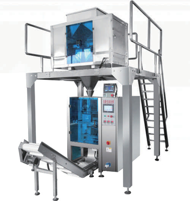Weigher Multihead 4 κεφαλιών μηχανών συσκευασίας κόκκων Vffs αυτόματος μέσος συσκευαστής
